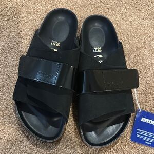 Birkenstock Women’s  Black Slide Sandals size 38, women’s 7